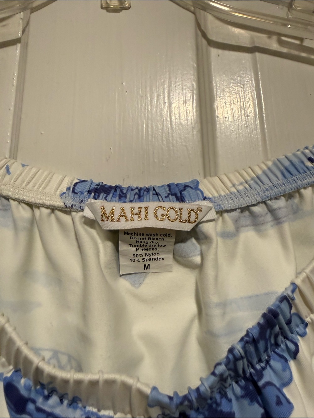 MAHI GOLD White and Light Blue Dress - Picture 4 of 4